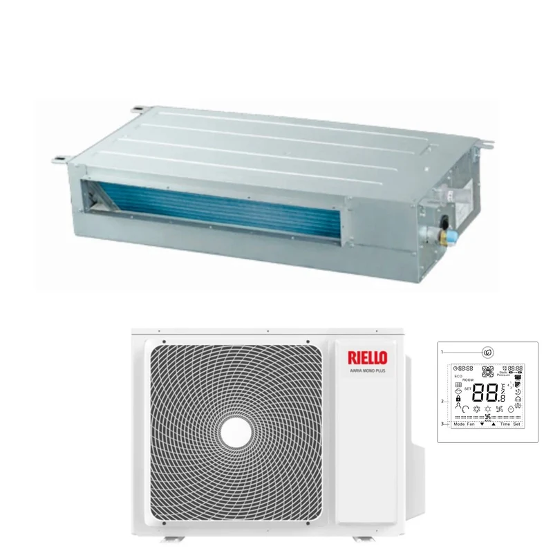 Condizionatore Canalizzato Riello 9000 Btu AMD 25 PAI 20216664 R-32 con Comando a Filo di serie