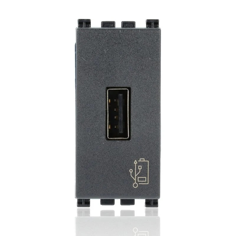 VIMAR 19292 - Unità alimentazione USB 5V1,5A 1M grigio (Arkè)