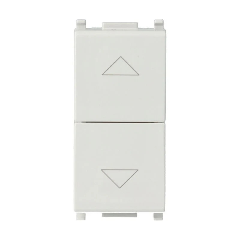VIMAR 14062 - Due pulsanti interblocc.NO+NO 10A Bianco (Plana)