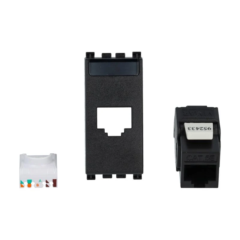 VIMAR 19339.11 - Presa RJ45 Netsafe Cat5e UTP grigio (Arkè)