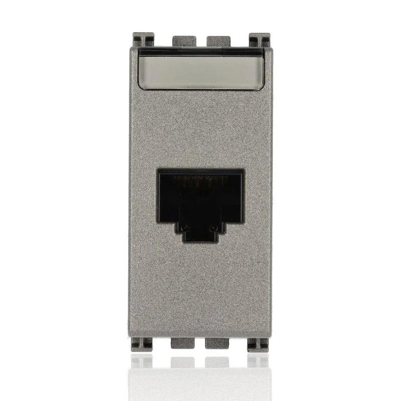 VIMAR 19339.11.M - Presa RJ45 Netsafe Cat5e UTP Metal (Arkè)