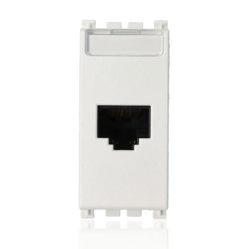 VIMAR 19339.11.B - Presa RJ45 Netsafe Cat5e UTP Bianco (Arkè)