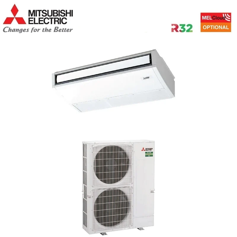 Condizionatore a Soffitto Mitsubishi Electric 36000 Btu R-32 Trifase Wi-Fi Optional con Comando Remoto incluso
