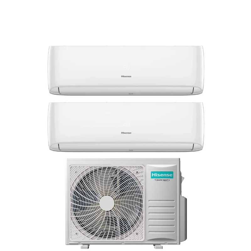 Condizionatore Dual Split Hisense Hi-Comfort 12+18 con 4AMW81U4RJC R-32 Wi-Fi Integrato