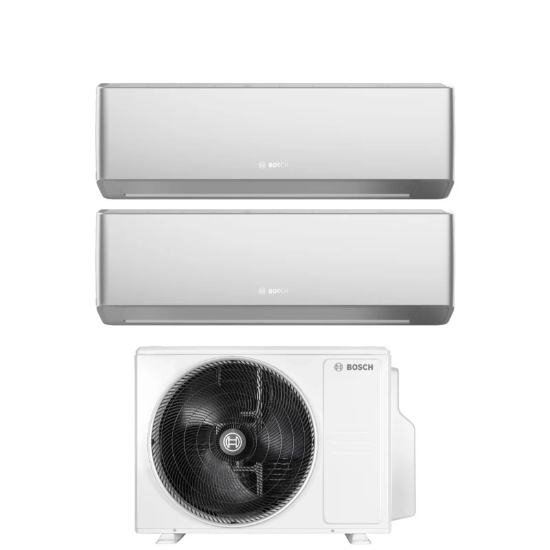 Condizionatore Dual Split Bosch Climate 7000i Silver 9+9 con 5000M 53/2 E R-32 Wi-Fi Integrato