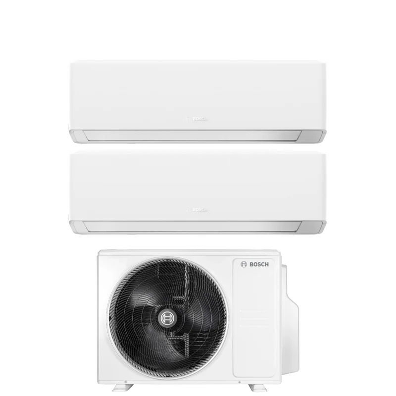 Condizionatore Dual Split Bosch Climate 7000i White 9+9 con 5000M 53/2 E R-32 Wi-Fi Integrato