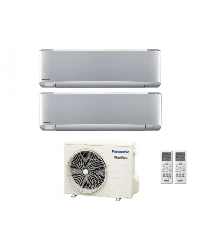 Condizionatore Dual Split Panasonic Etherea Silver 9+9 con CU-2Z50TBE R-32 Wi-Fi Integrato