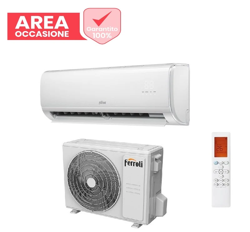 AREA OCCASIONI Climatizzatore Condizionatore Ferroli Inverter serie GIADA S 12000 Btu 2CP001IF R-32 Wi-Fi Integrato