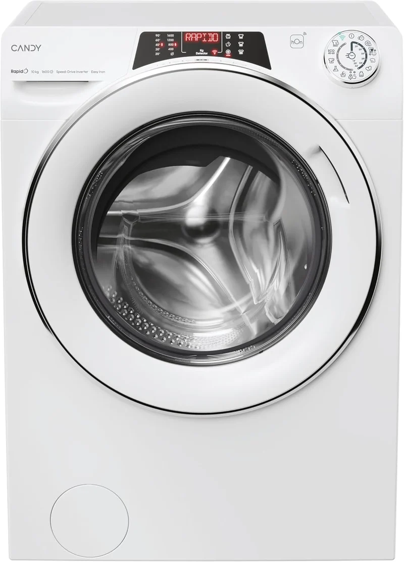 Lavatrice A Carico Frontale Candy Rapidò RO16106DWMCT/1-S 10 Kg Classe A 1600 Giri (A85xL60xP58) Funzione vapore App hOn Bianco
