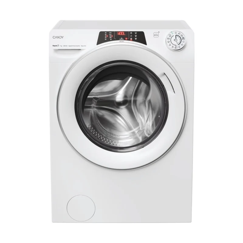 Lavatrice A Carico Frontale Candy Rapidò RO41274DWMST/1-S 7 Kg Classe A 1200 Giri (A85xL60xP40) Funzione Vapore Wi-Fi+BLE