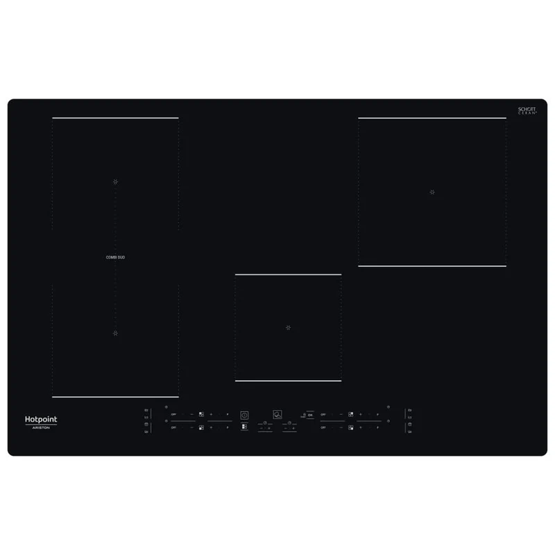 Piano A Induzione Hotpoint HB 0577B NE 4 Fuochi (L77xP51) Vetroceramica Nero