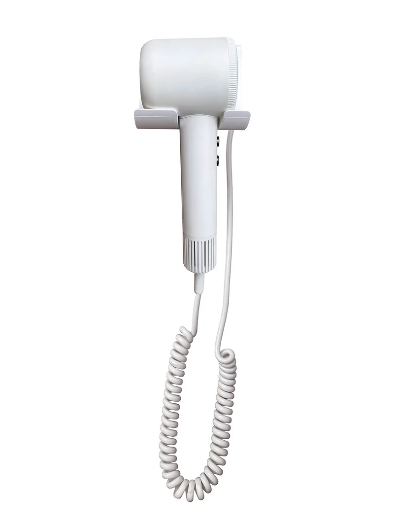 Asciugacapelli Professionale Compatto Vama PRO HAIR Motore Digitale Brushless 1500W con Base Murale Bianco