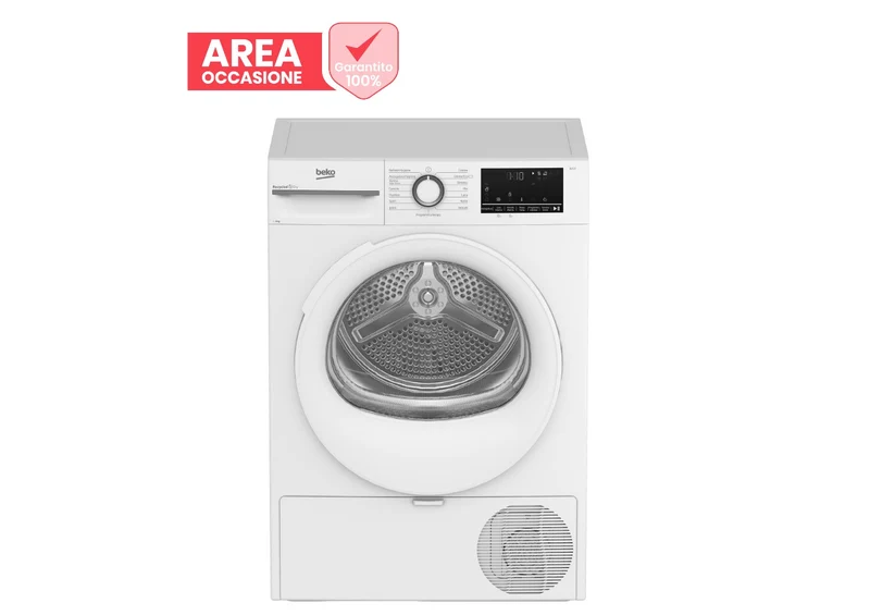 AREA OCCASIONI Asciugatrice A Pompa Di Calore Beko BMT481WI 8 Kg A+++ (A84,6xL59,8xP60,7) Bianco Motore ProSmart™ Inverter