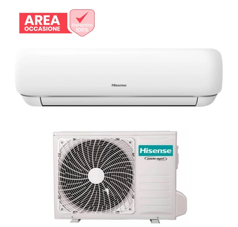 AREA OCCASIONI Climatizzatore Condizionatore Hisense Inverter serie MINI APPLE PRO 12000 Btu KG35MR01G + QE35XV2XW R-32 Wi-Fi Integrato A+++/A+++