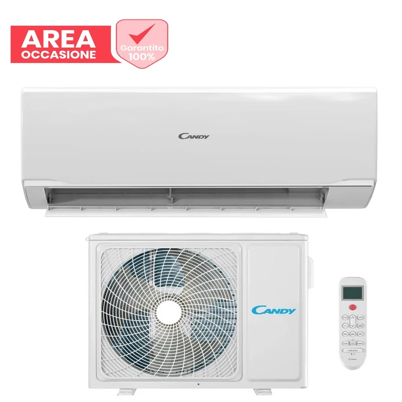 AREA OCCASIONI Climatizzatore Condizionatore Candy Inverter serie PURA 9000 Btu CY-09RA R-32 Wi-Fi Integrato Classe A++/A+