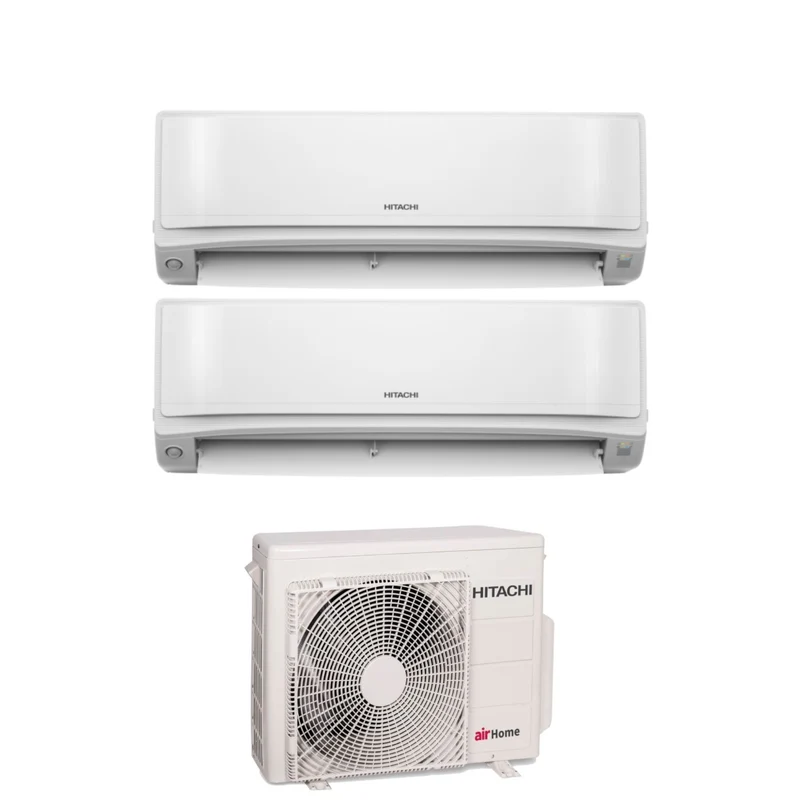 Condizionatore Dual Split Hitachi AirHome 600 9+9 con RAM-G43N2HAE R-32 Wi-Fi Integrato