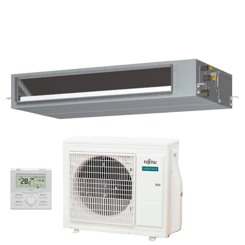 Condizionatore Fujitsu Canalizzabile serie KMTAP ECO 24000 Btu ARXH24KMTAP R-32 Wi-Fi Optional
