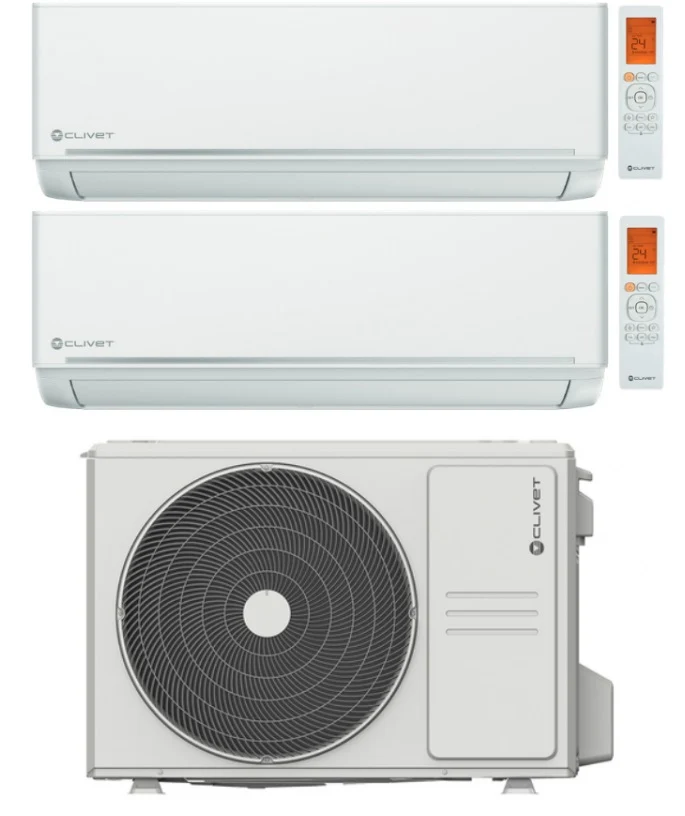 Condizionatore Dual Split Clivet EZCool 9+12 con MU2-Y79M Wi-Fi Optional