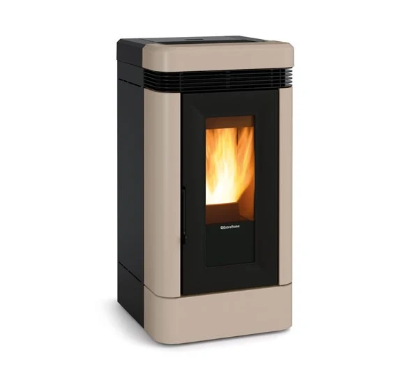 Stufa a pellet ventilata La Nordica Lucia 12,1 kW tortora