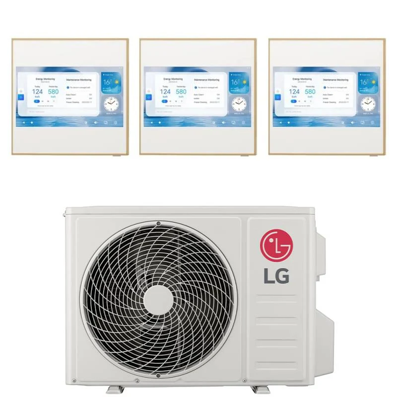 Condizionatore LG Dual Split Inverter ARTCOOL GALLERY LCD 9+9+9 con MU3R21 R-32 Wi-Fi integrato