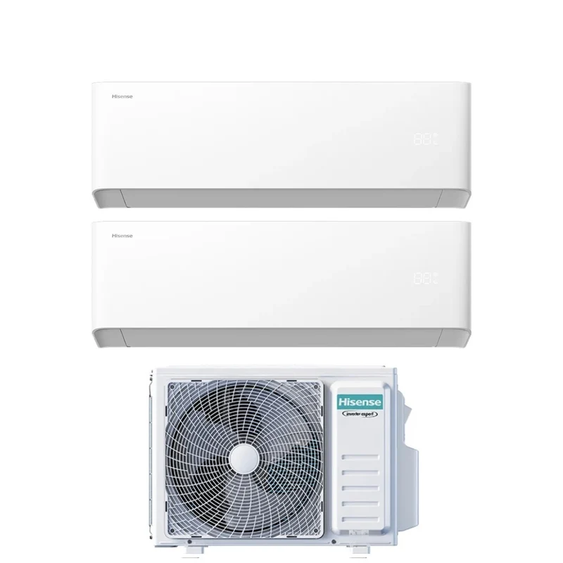 Condizionatore Dual Split Hisense UNI HB 7+9 con 2AMW42U4RGC R-32 Wi-Fi Integrato