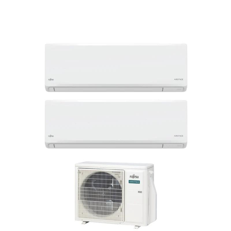 Condizionatore Dual Split Fujitsu KN Airstage 12+12 con AOEG18KBCA2 R-32 Wi-Fi Integrato