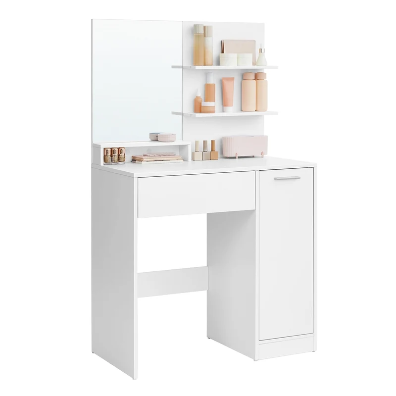 Tavolo da Trucco con Specchio Bianco