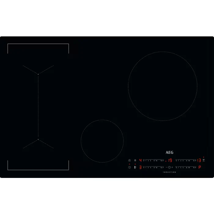 Piano Cottura a Induzione Da Incasso AEG IKB84443IB Nero 80 cm 4 Zone