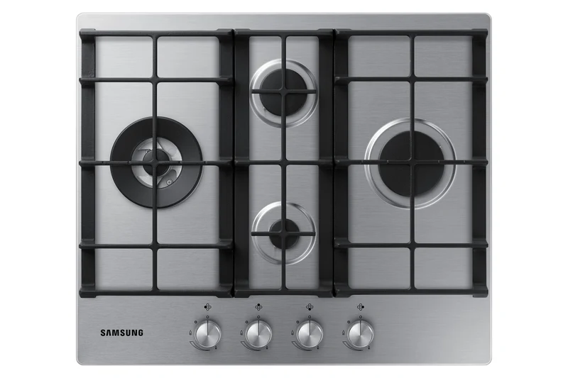 Piano Cottura a Gas Da Incasso Samsung NA64H3031BS 60cm 4 Bruciatori Inox