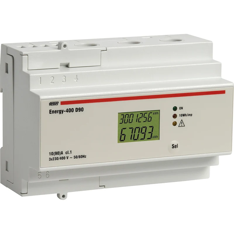 Contatore di Energia Trifase Vemer 400V AC da Guida DIN – VN984100