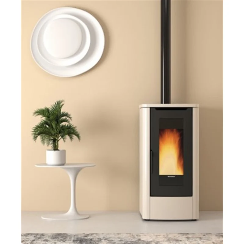 Stufa a Pellet La Nordica Extraflame Modello TEOREMA 3,0-10,0 kW - Disponibile in Vari Colori Bordeaux