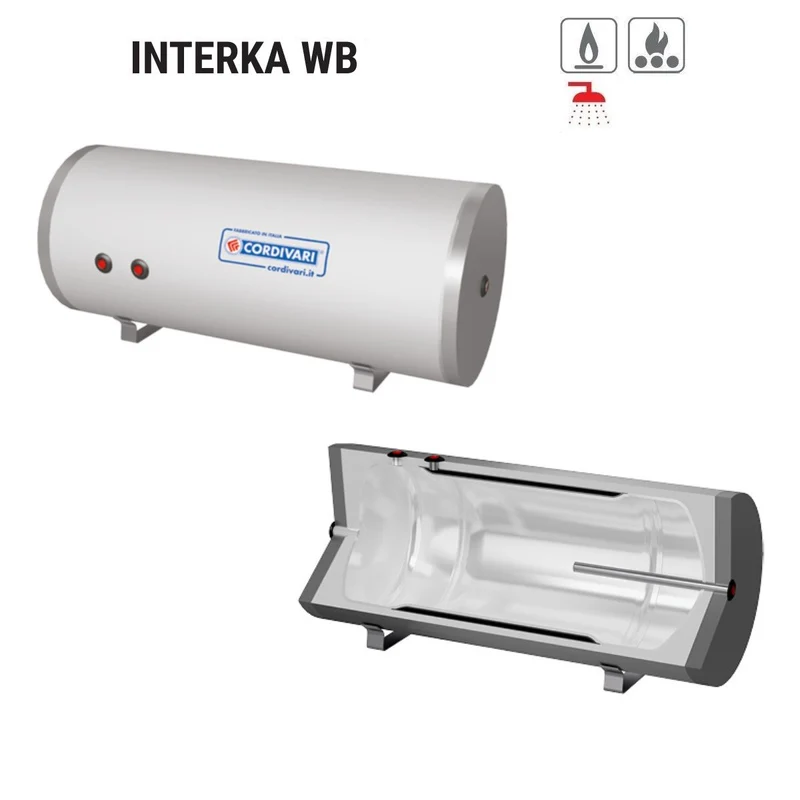 Bollitore Orizzontale/Verticale Cordivari Modello INTERKA WB 300 Per Produzione di A.C.S. con Scambiatore Ad Intercapedine