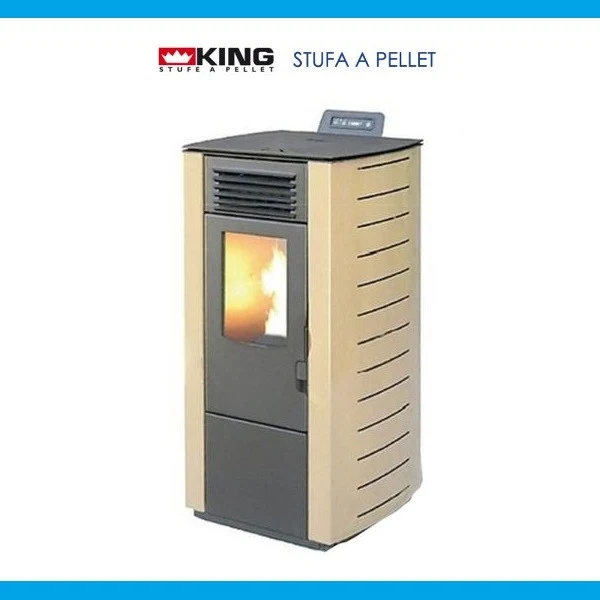 STUFA A PELLET KING 98 KW 9 SABBIA PER AMBIENTI FINO A 80 MQ - NEW