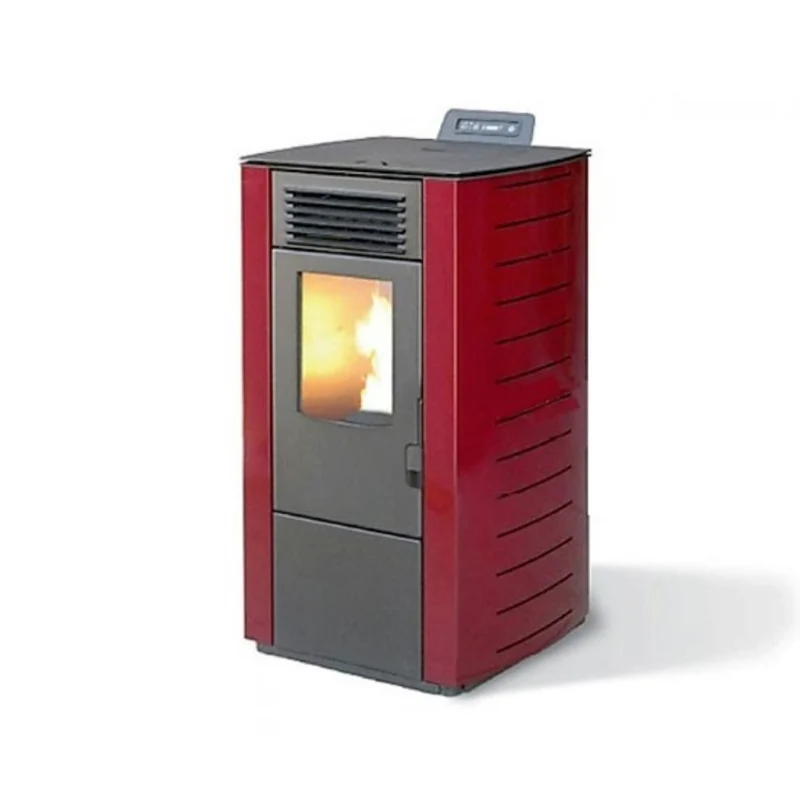 STUFA A PELLET KING 98 KW 9 BORDEAUX PER AMBIENTI FINO A 80 MQ - NEW