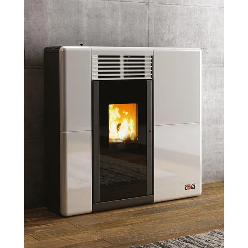 Stufa a Pellet Canalizzabile Anselmo Cola Modello AFRODITE 11,04 kW - Disponibile in Vari Colori