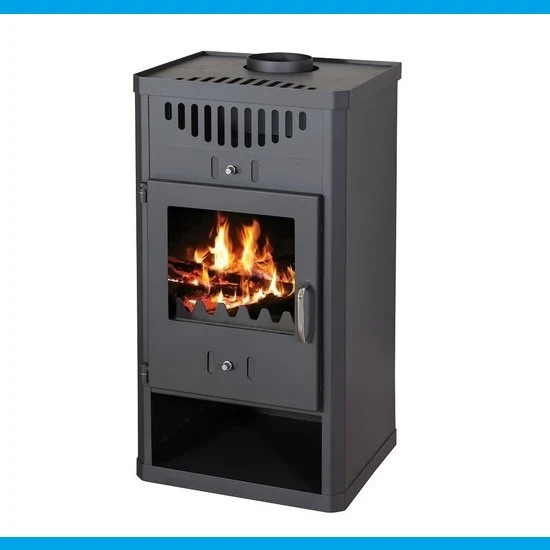 STUFA A LEGNA mod. ELEGANT 11/16 kW nero antracite