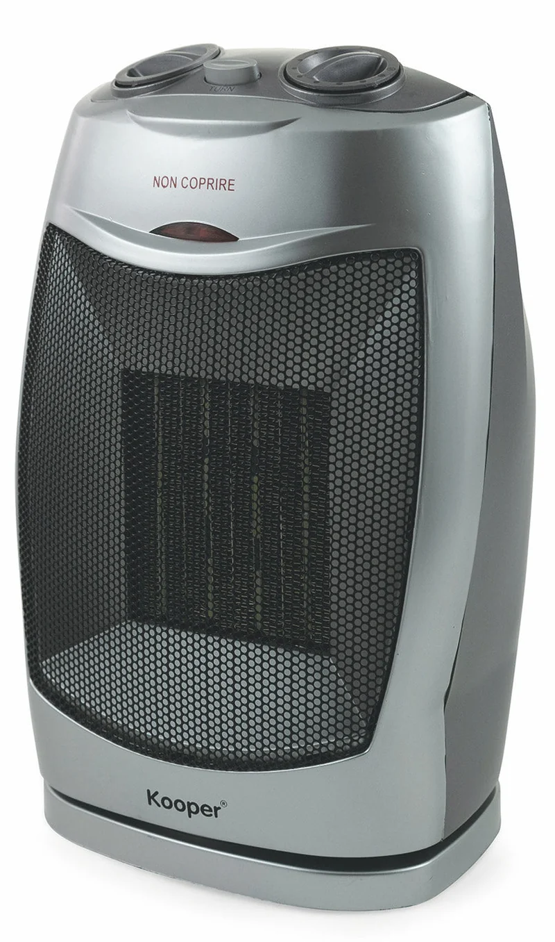 Termoventilatore Ceramico 1500W Kooper Africa Grigio