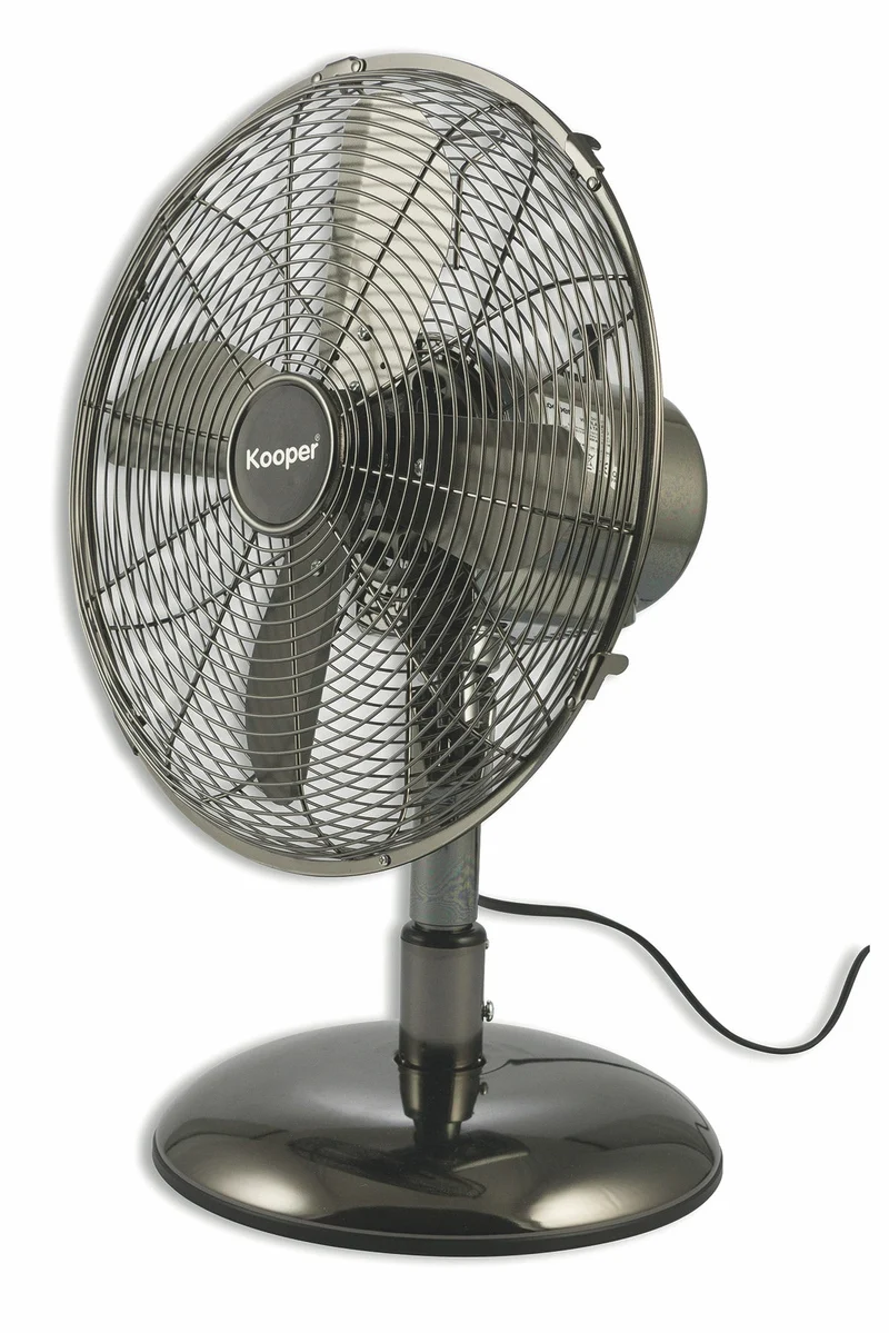 Ventilatore da Tavolo 30cm Oscillante 3 Velocità 35W Kooper Eolo Fumè