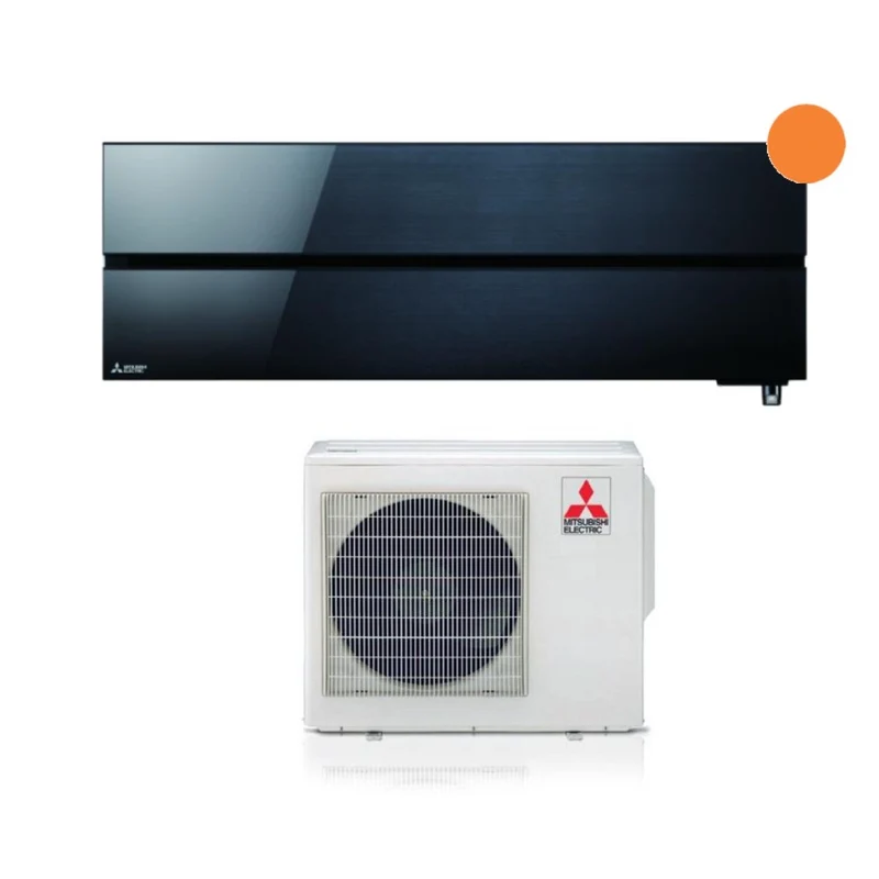 AREA OCCASIONI Climatizzatore Condizionatore Mitsubishi Electric Inverter serie Kirigamine Style 12000 Btu MSZ-LN35VGB Onyx Black R-32 Wi-Fi Integrato Classe A+++ Nero AO954