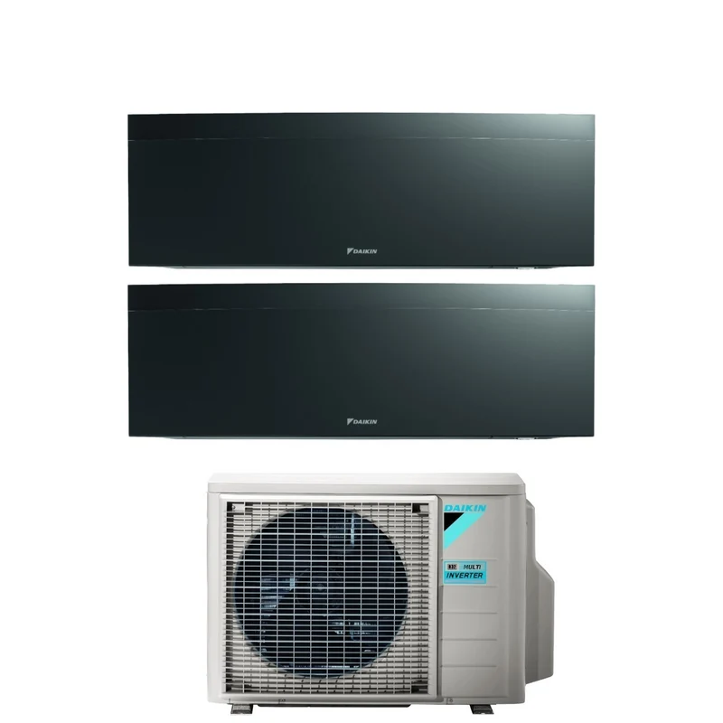 Condizionatore Dual Split Daikin Emura Black III 7+9 con 2MXM50A R-32 Wi-Fi Integrato Nero Garanzia Italiana