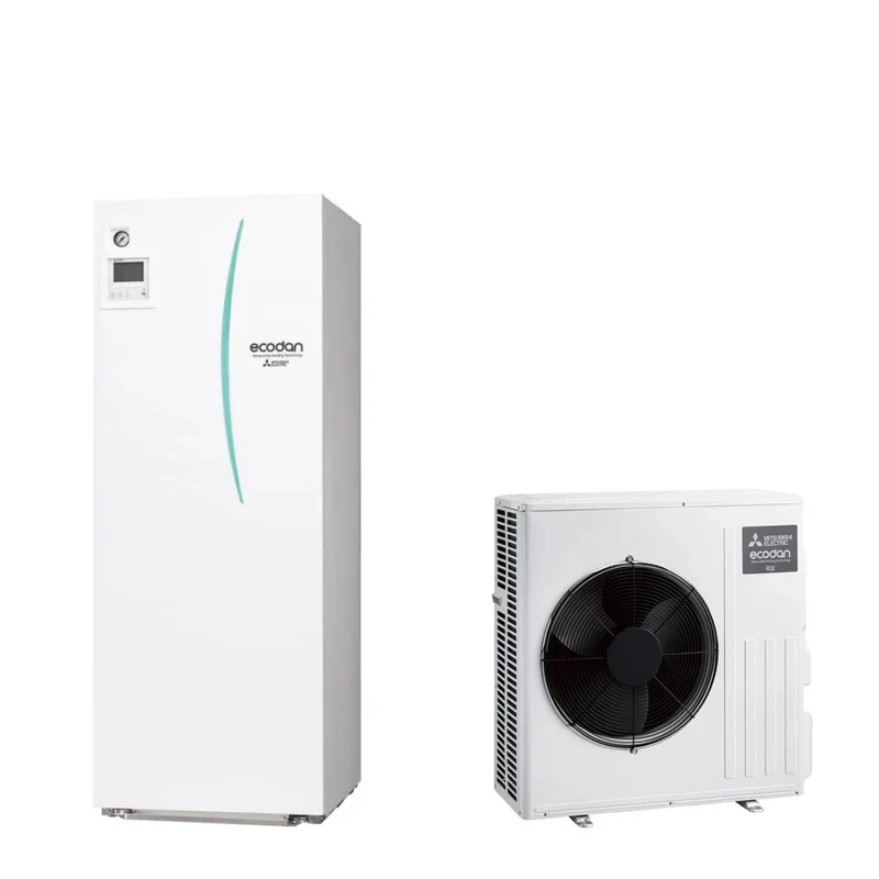 Pompa di Calore Aria Acqua Mitsubishi Electric Split Hydrotank Reversibile ERST20D-VM2D accumulo 200 lt unità esterna ECODAN E SUZ-SWM40VA 5,6 kW R-32