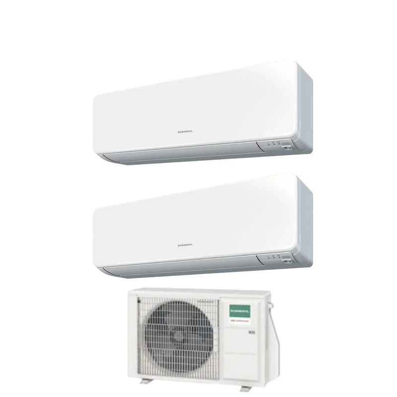 Climatizzatore Condizionatore General Fujitsu Dual Split Inverter serie KGTB 9+14 con AOHG18KBTA2 R-32 Wi-Fi Optional 9000+14000