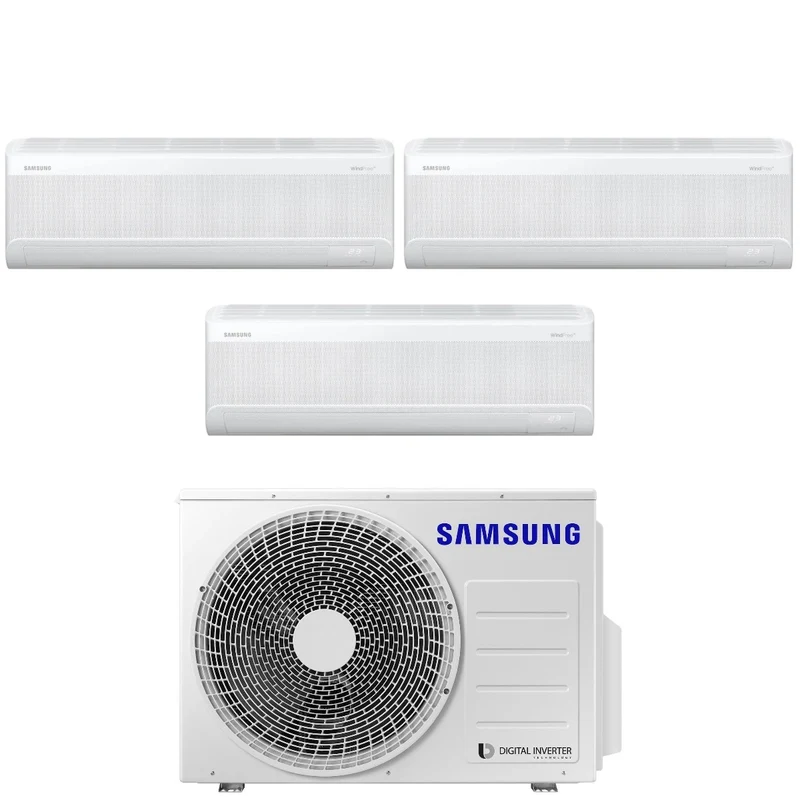 Condizionatore Samsung Trial Split WINDFREE ELITE S2 7+9+12 con AJ052TXJ3KG R-32 Wi-Fi integrato