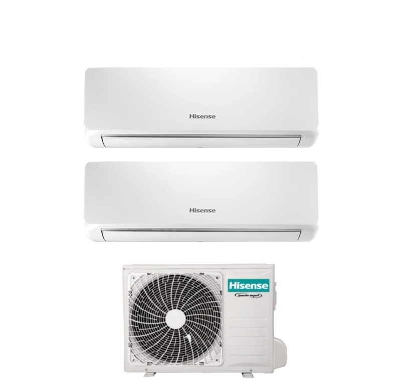 Climatizzatore Condizionatore Hisense Dual Split Inverter serie BIO AIR 12+12 con 2AMW52U4RXC R-32 Wi-Fi Integrato 12000+12000