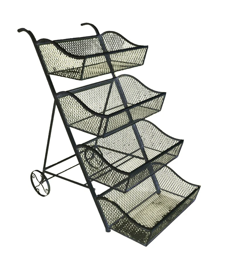 Scaffale Portapiante in Ferro 4 Piani 105x58H116cm