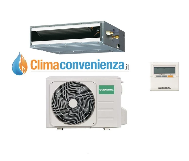 Climatizzatore Condizionatore Fujitsu General Canalizzato Canalizzabile 14000 btu ARHG14LLTB COMPATTA
