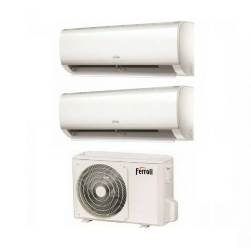 Climatizzatore Condizionatore Ferroli Dual Split Inverter R32 Serie Diamant M 9000+9000 con 14-2 9+9 Wi-Fi Integrato