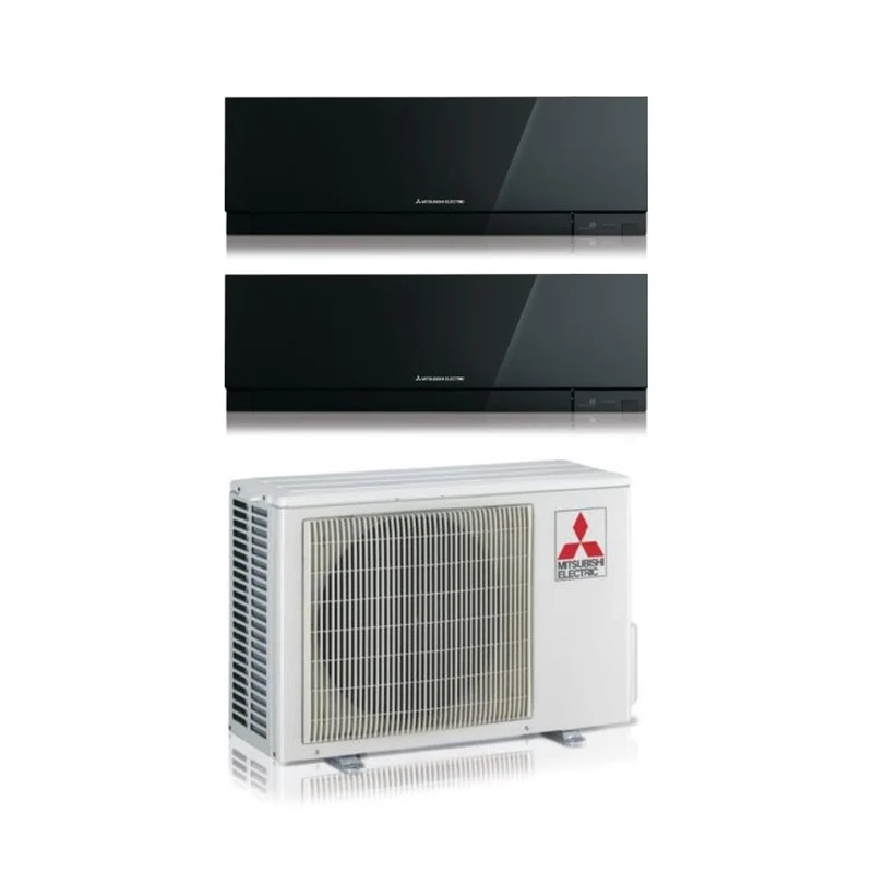 Condizionatore Dual Split Mitsubishi Electric Kirigamine Zen Black 9+9 con MXZ-2F42VF Wi-Fi Integrato Nero