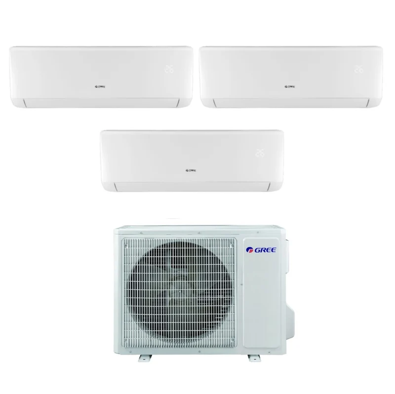 Climatizzatore Condizionatore Gree Trial Split Inverter serie BORA 9+9+9 con GWHD24NK6KO R-32 9000+9000+9000