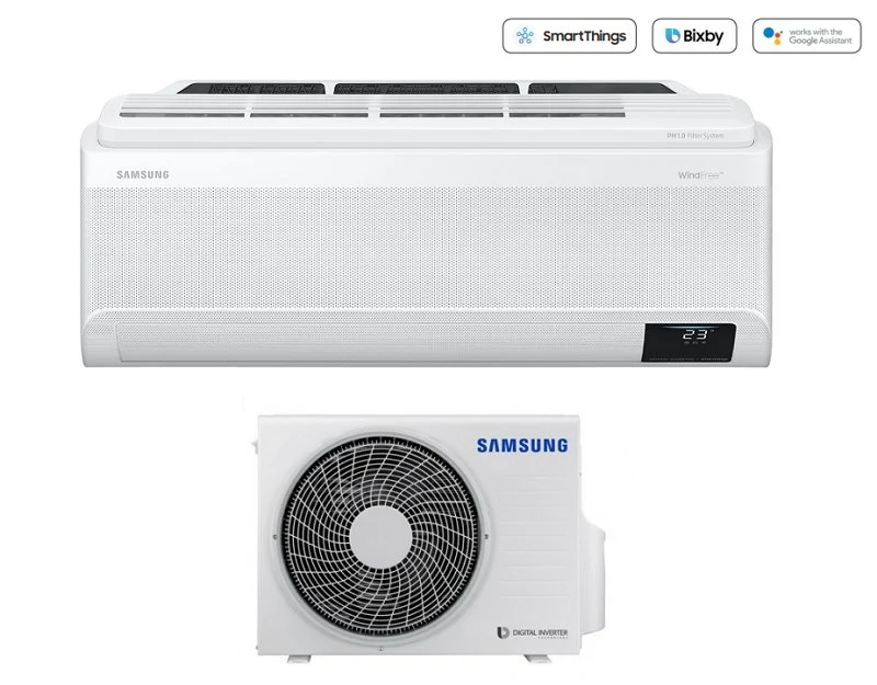 Climatizzatore Condizionatore Inverter Samsung Windfree Pure 1.0 9000 btu A++ AR09AXKAAWKNEU Wi-Fi Integrato Controllo vocale R-32
